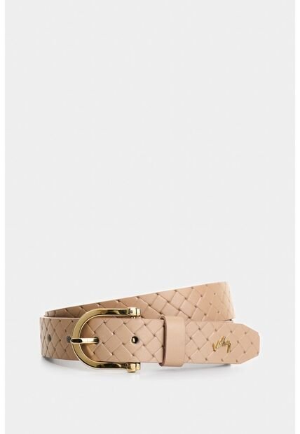 Cinturón Unifaz Aka 2.0 De Cuero Para Mujer Grabado Cinturón Unifaz Aka 2.0 De Cuero Para Mujer Grabado Beige M VÉLEZ