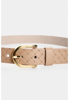 Cinturón Unifaz Aka 2.0 De Cuero Para Mujer Grabado Cinturón Unifaz Aka 2.0 De Cuero Para Mujer Grabado Beige M VÉLEZ