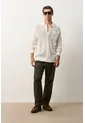 Camisa Manga Larga Tejida De Hombre Ica Camisa Manga Larga Tejida De Hombre Ica Crema XXL VÉLEZ de Vélez
