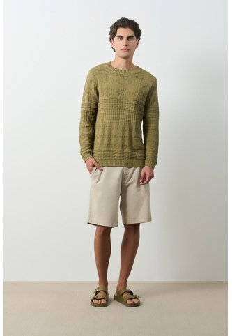 Sweater Tejido Ayar Para Hombre Regular Fit Sweater Tejido Ayar Para Hombre Regular Fit Verde XXL VÉLEZ Vélez