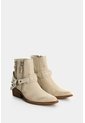 Botines De Cuero Craquelado Para Mujer Marine Botines De Cuero Craquelado Para Mujer Marine Crema 41 VÉLEZ de Vélez