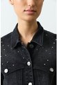 Chaqueta En Denim Para Mujer Western Chaqueta En Denim Para Mujer Western Negro XL VÉLEZ de Vélez