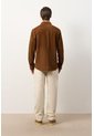 Camisa Mutara De Cuero Gamuzado Para Hombre Semi Ajustada Camisa Mutara De Cuero Gamuzado Para Hombre Semi Ajustada Tabaco XXL VÉLEZ de Vélez