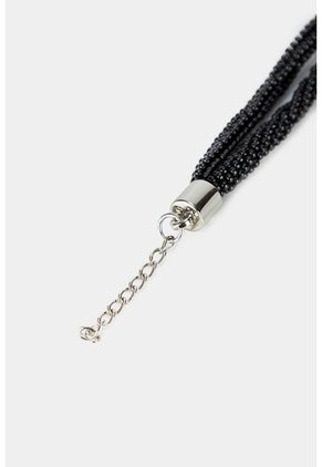 Manilla Agata De Cuero Para Mujer Detalle Anudado Manilla Agata De Cuero Para Mujer Detalle Anudado Negro Vélez