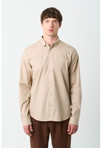 Camisa En Popelina Para Hombre Semifitted Camisa En Popelina Para Hombre Semifitted Kaky XL VÉLEZ Vélez