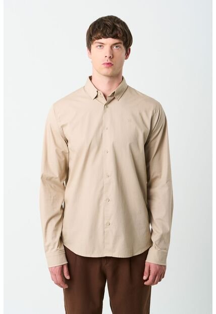 Camisa En Popelina Para Hombre Semifitted Camisa En Popelina Para Hombre Semifitted Kaky XL VÉLEZ