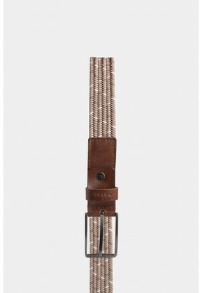 Cinturón Unifaz Cetara De Cuero Para Hombre Trenzado Cinturón Unifaz Cetara De Cuero Para Hombre Trenzado Arena 40 VÉLEZ
