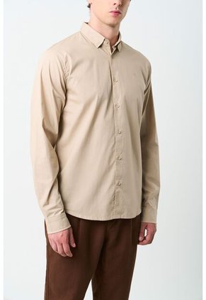 Camisa En Popelina Para Hombre Semifitted Camisa En Popelina Para Hombre Semifitted Kaky XL VÉLEZ