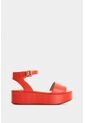 Sandalia Plataforma De Cuero Para Mujer Soren Sandalia Plataforma De Cuero Para Mujer Soren Rojo 35 VÉLEZ de Vélez