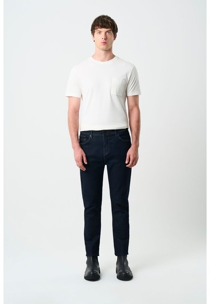 Jean Obi Semi Fitted Para Hombre Detalle En Cuero Jean Obi Semi Fitted Para Hombre Detalle En Cuero Azul 36 VÉLEZ