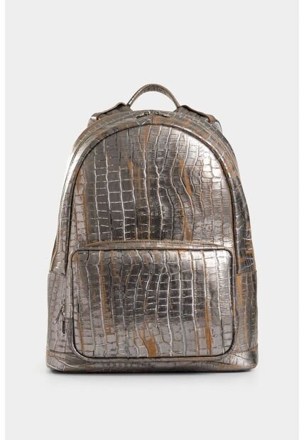 Morral Brumia De Cuero Folia Para Mujer Grabado Croco Morral Brumia De Cuero Folia Para Mujer Grabado Croco Plata Vélez