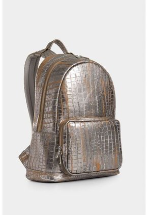 Morral Brumia De Cuero Folia Para Mujer Grabado Croco Morral Brumia De Cuero Folia Para Mujer Grabado Croco Plata Vélez