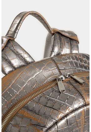 Morral Brumia De Cuero Folia Para Mujer Grabado Croco Morral Brumia De Cuero Folia Para Mujer Grabado Croco Plata Vélez