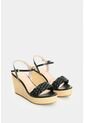 Sandalia Plataforma De Cuero Para Mujer Elia Sandalia Plataforma De Cuero Para Mujer Elia Negro 39 VÉLEZ de Vélez