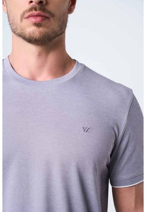 Camiseta Micropima Arizona Para Hombre Semi Ajustada Camiseta Micropima Arizona Para Hombre Semi Ajustada Gris L VÉLEZ