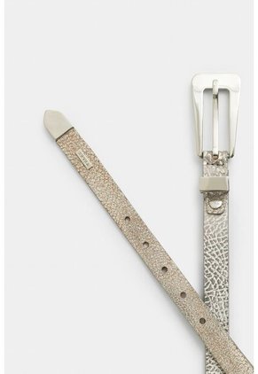 Cinturón Unifaz Acrux De Cuero Folia Para Mujer Craquelado Cinturón Unifaz Acrux De Cuero Folia Para Mujer Craquelado Plata L VÉLEZ