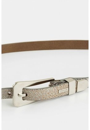 Cinturón Unifaz Acrux De Cuero Folia Para Mujer Craquelado Cinturón Unifaz Acrux De Cuero Folia Para Mujer Craquelado Plata L VÉLEZ