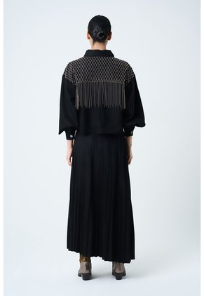 Chaqueta Alhena En Tejido Plano Para Mujer Bordado Millaré Chaqueta Alhena En Tejido Plano Para Mujer Bordado Millaré Negro XS VÉLEZ