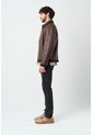 Chaqueta Atrani De Cuero Para Hombre Semi Ajustada Chaqueta Atrani De Cuero Para Hombre Semi Ajustada Cafe XXXL VÉLEZ de Vélez