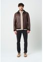Chaqueta Atrani De Cuero Para Hombre Semi Ajustada Chaqueta Atrani De Cuero Para Hombre Semi Ajustada Cafe XXXL VÉLEZ de Vélez