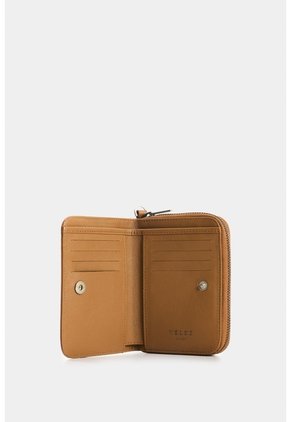 Billetera De Cuero Para Mujer Moon Billetera De Cuero Para Mujer Moon Miel VÉLEZ