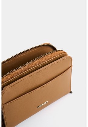 Billetera De Cuero Para Mujer Moon Billetera De Cuero Para Mujer Moon Miel VÉLEZ