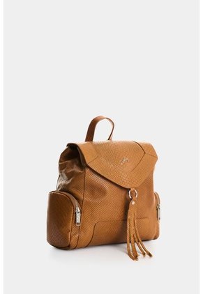 Morral Corina De Cuero Para Mujer Hebillas Metálicas Morral Corina De Cuero Para Mujer Hebillas Metálicas Miel VÉLEZ