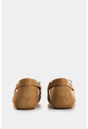 Mocasines De Cuero Pelo Para Mujer Harbor Mocasines De Cuero Pelo Para Mujer Harbor Miel 36 VÉLEZ