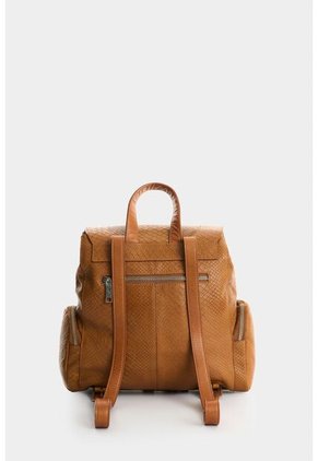 Morral Corina De Cuero Para Mujer Hebillas Metálicas Morral Corina De Cuero Para Mujer Hebillas Metálicas Miel VÉLEZ