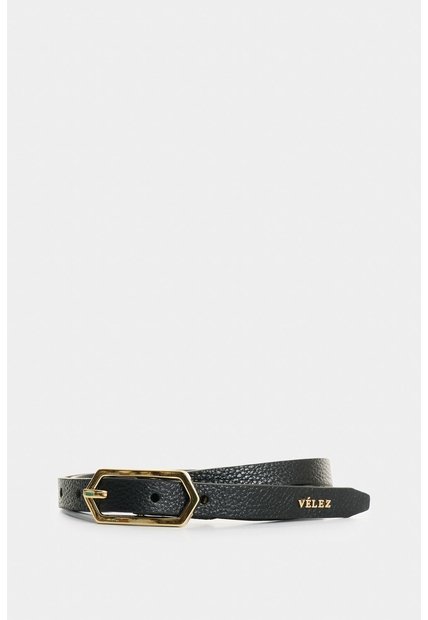 Cinturón Unifaz De Cuero Para Mujer Aura Cinturón Unifaz De Cuero Para Mujer Aura Negro S VÉLEZ