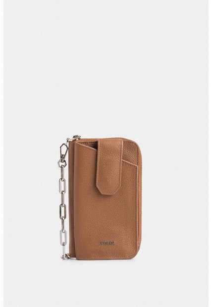 Porta Chequera Ibiza De Cuero Para Mujer Cadena Removible Porta Chequera Ibiza De Cuero Para Mujer Cadena Removible Miel Vélez