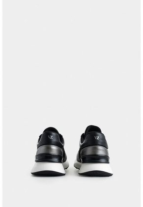 Tenis Jacinto De Cuero Y Lona Para Mujer Monogram Tenis Jacinto De Cuero Y Lona Para Mujer Monogram Negro 37 VÉLEZ