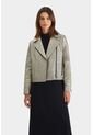 Chaqueta Biker Tokio En Cuero Para Mujer Efecto Metalizado Chaqueta Biker Tokio En Cuero Para Mujer Efecto Metalizado Dorado S VÉLEZ de Vélez