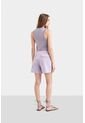 Short Ciboria De Cuero Gamuza Para Mujer Tiro Alto Short Ciboria De Cuero Gamuza Para Mujer Tiro Alto Lila 10 VÉLEZ de Vélez
