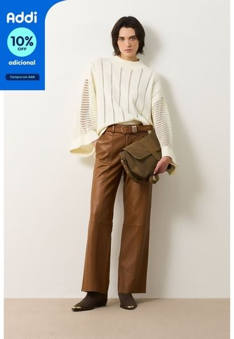 Sweater Tejido Para Mujer Kusa Sweater Tejido Para Mujer Kusa Crema S VÉLEZ Vélez