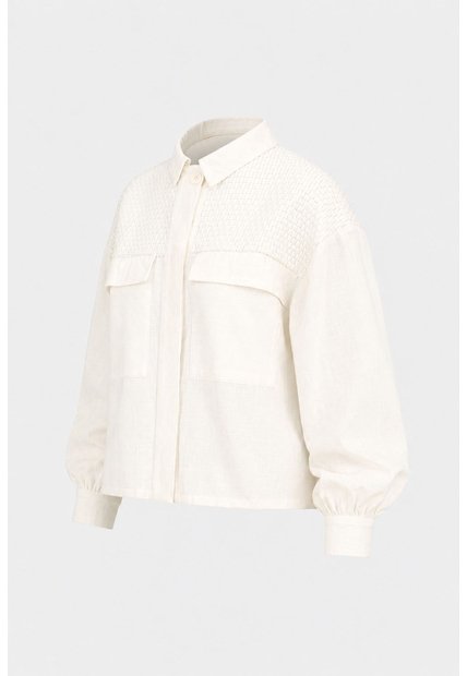 Chaqueta Oversized Iris En Lino Para Mujer Almilla Tejida Chaqueta Oversized Iris En Lino Para Mujer Almilla Tejida Crema XL VÉLEZ