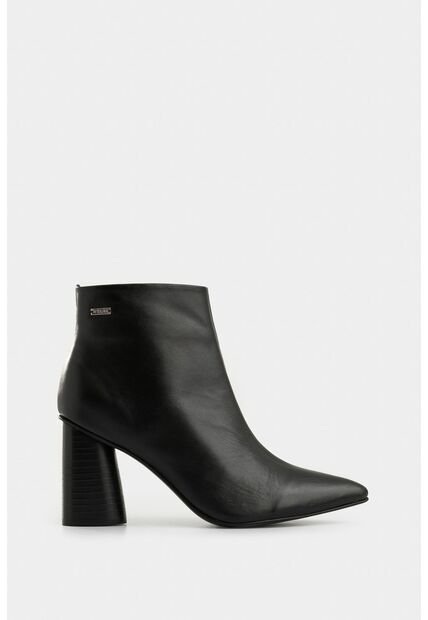 Botines Agata De Cuero Para Mujer Silueta Punta Botines Agata De Cuero Para Mujer Silueta Punta Negro 38 VÉLEZ