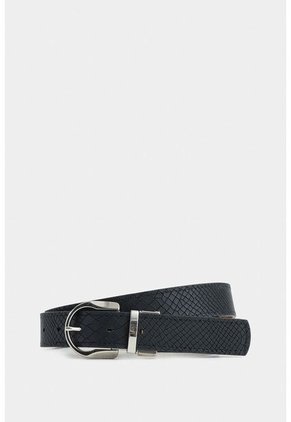 Cinturón Doble Faz Aki De Cuero Para Mujer Placa Serpiente Cinturón Doble Faz Aki De Cuero Para Mujer Placa Serpiente Negro M VÉLEZ