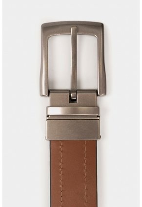 Cinturón Doble Faz Kafka De Cuero Para Hombre Hebilla Reversible Cinturón Doble Faz Kafka De Cuero Para Hombre Hebilla Reversible Miel 40 VÉLEZ
