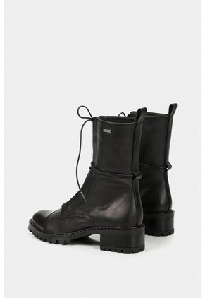 Botines Militar Paramo De Cuero Para Mujer Cordones Negro Botines Militar De Cuero Para Mujer Cordones Negro 34 VÉLEZ