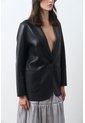 Blazer Astromelia En Cuero Ovino Para Mujer Silueta Recta Blazer Astromelia En Cuero Ovino Para Mujer Silueta Recta Negro M VÉLEZ de Vélez