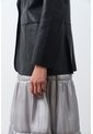Blazer Astromelia En Cuero Ovino Para Mujer Silueta Recta Blazer Astromelia En Cuero Ovino Para Mujer Silueta Recta Negro M VÉLEZ de Vélez