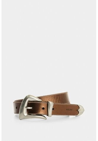 Cinturón Unifaz De Cuero Para Mujer Gael Cinturón Unifaz De Cuero Para Mujer Gael Bronce XL VÉLEZ Vélez