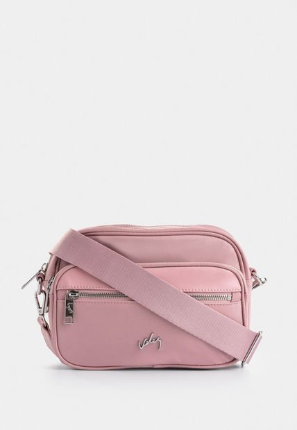 Manos Libres Camelia En Lona Para Mujer Detalle Cuero Manos Libres Camelia En Lona Para Mujer Detalle Cuero Rosado Vélez