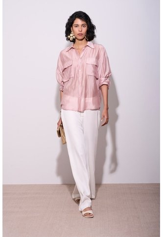Camisa Manga Larga Para Mujer Pearl Camisa Manga Larga Para Mujer Pearl Rosado M VÉLEZ Vélez