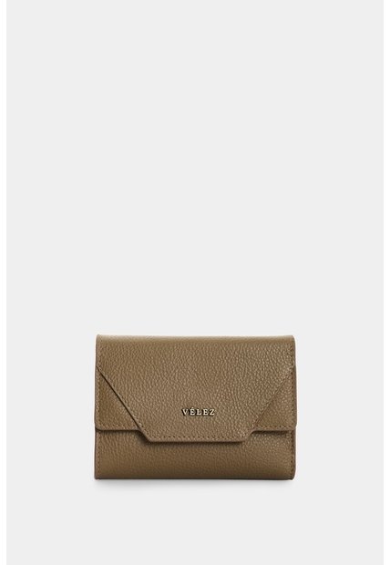 Billetera En Cuero Para Mujer Taupe Billetera En Cuero Para Mujer Taupe Tabaco VÉLEZ