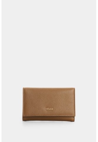Billetera En Cuero Para Mujer Real 4.0 Billetera En Cuero Para Mujer Real 4.0 Tabaco VÉLEZ Vélez