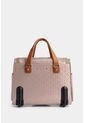 Maleta De Viaje Bloom 2 En Jacquard Para Mujer Sistema Trolley Maleta De Viaje Bloom 2 En Jacquard Para Mujer Sistema Trolley Beige VÉLEZ de Vélez