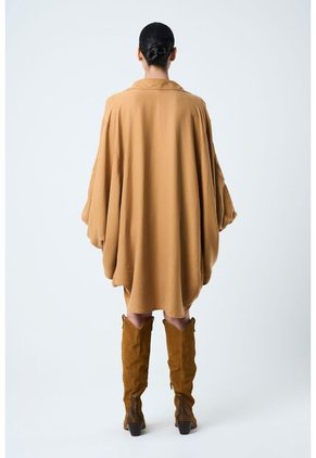 Vestido Sereno Para Mujer Manga Murciélago Vestido Sereno Para Mujer Manga Murciélago Ocre 12 VÉLEZ