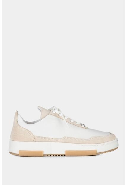 Tenis Gouda De Cuero Para Mujer Combinación De Texturas Tenis Gouda De Cuero Para Mujer Combinación De Texturas Blanco 38 Vélez